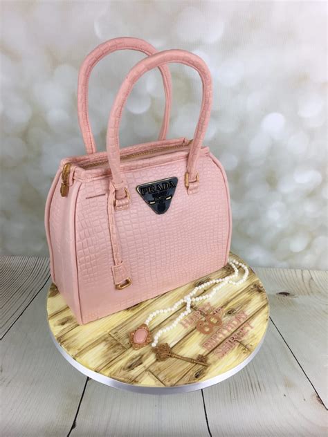 prada bag birthday cake|Hand Painted Prada Handbag .